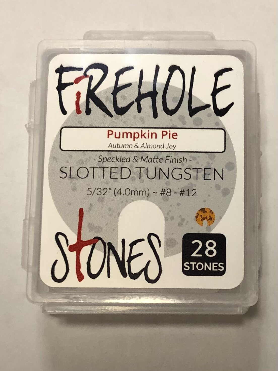 Pumpkin Pie Slotted Tungsten Bead 28/PKG - 5/32